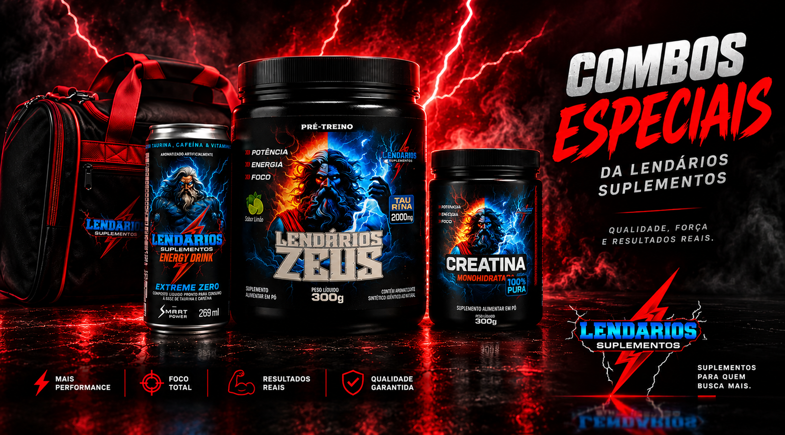 Combos Lendários Suplementos